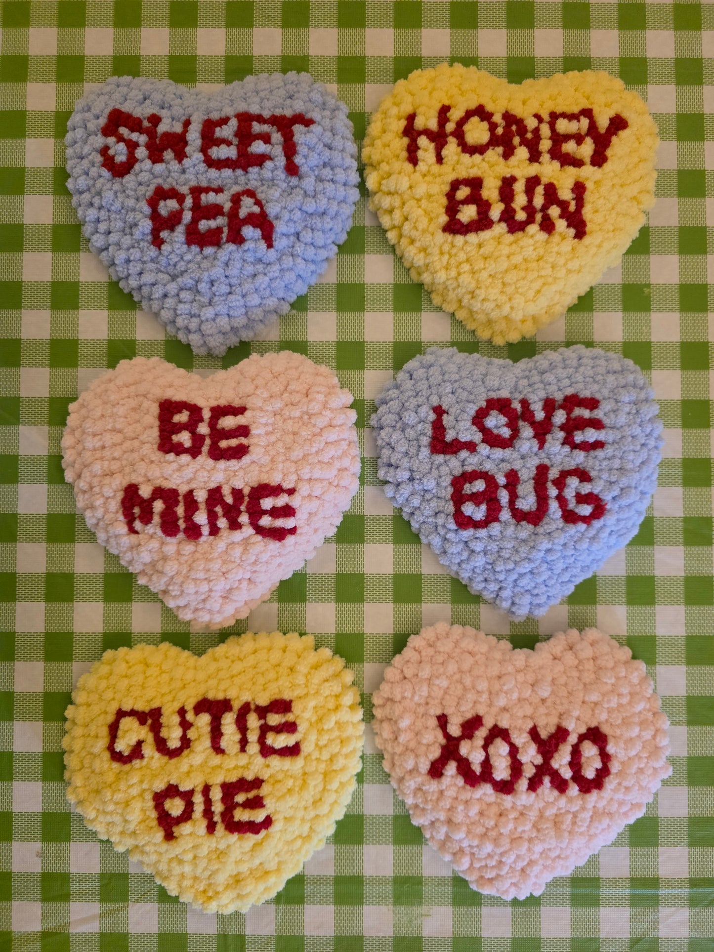Conversation Heart Wall Hanging