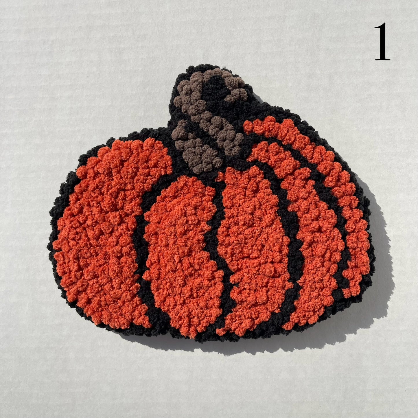 Pumpkin Punch Needle Wall Hanging