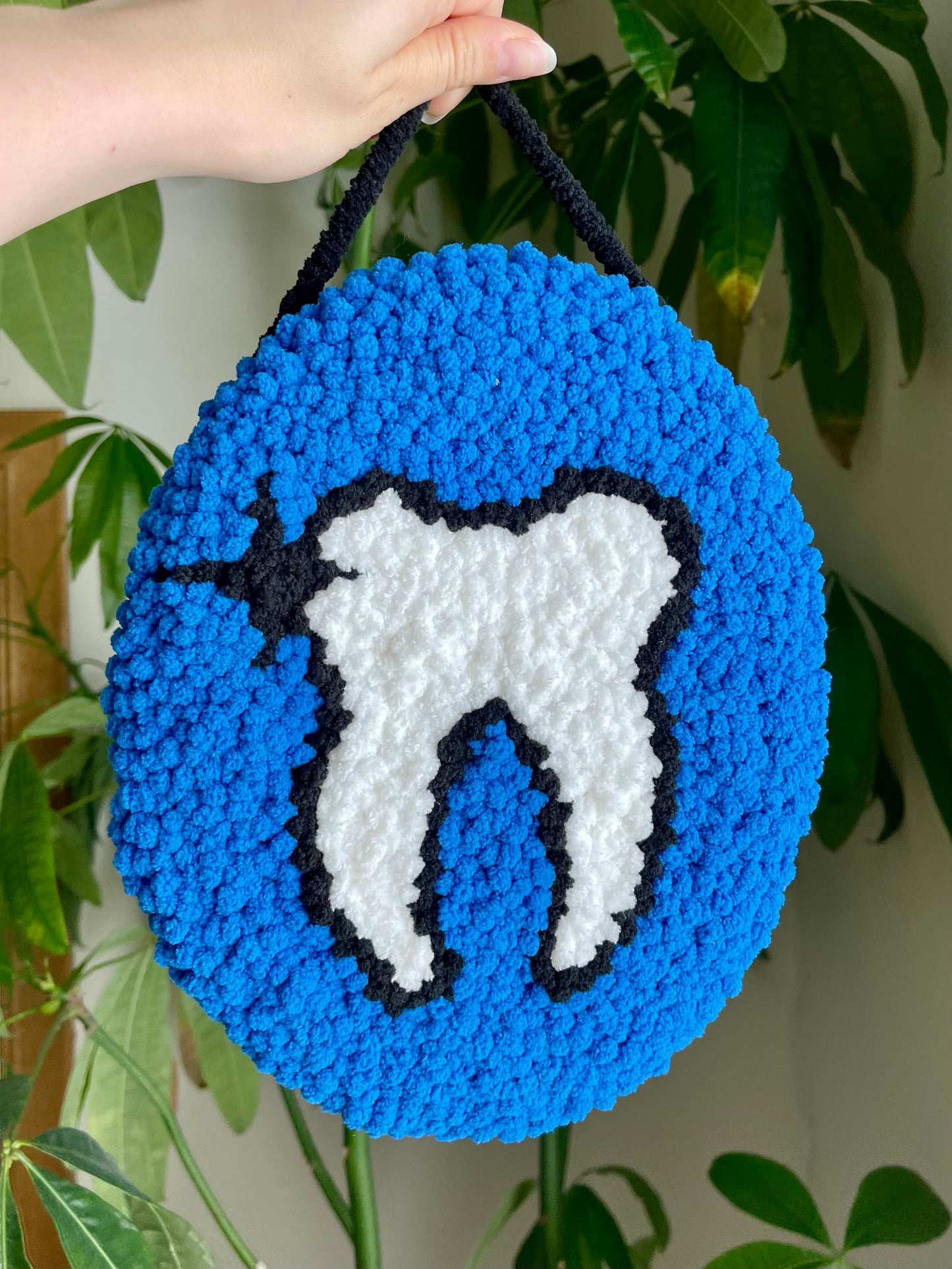 Tooth Punch Needle Wall Hanging