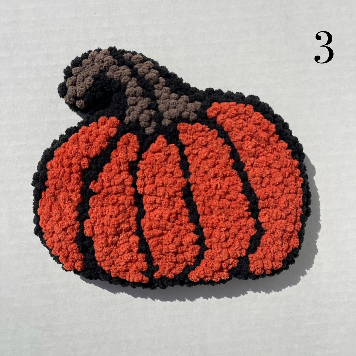 Pumpkin Punch Needle Wall Hanging