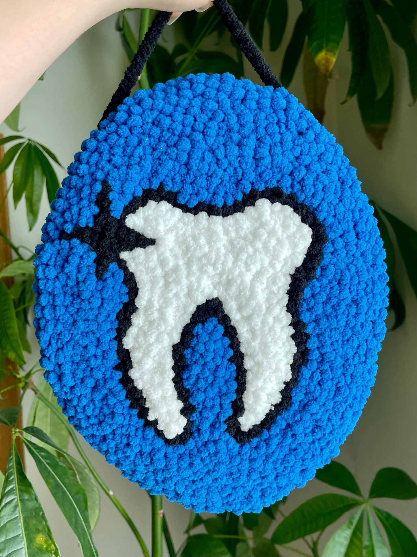 Tooth Punch Needle Wall Hanging
