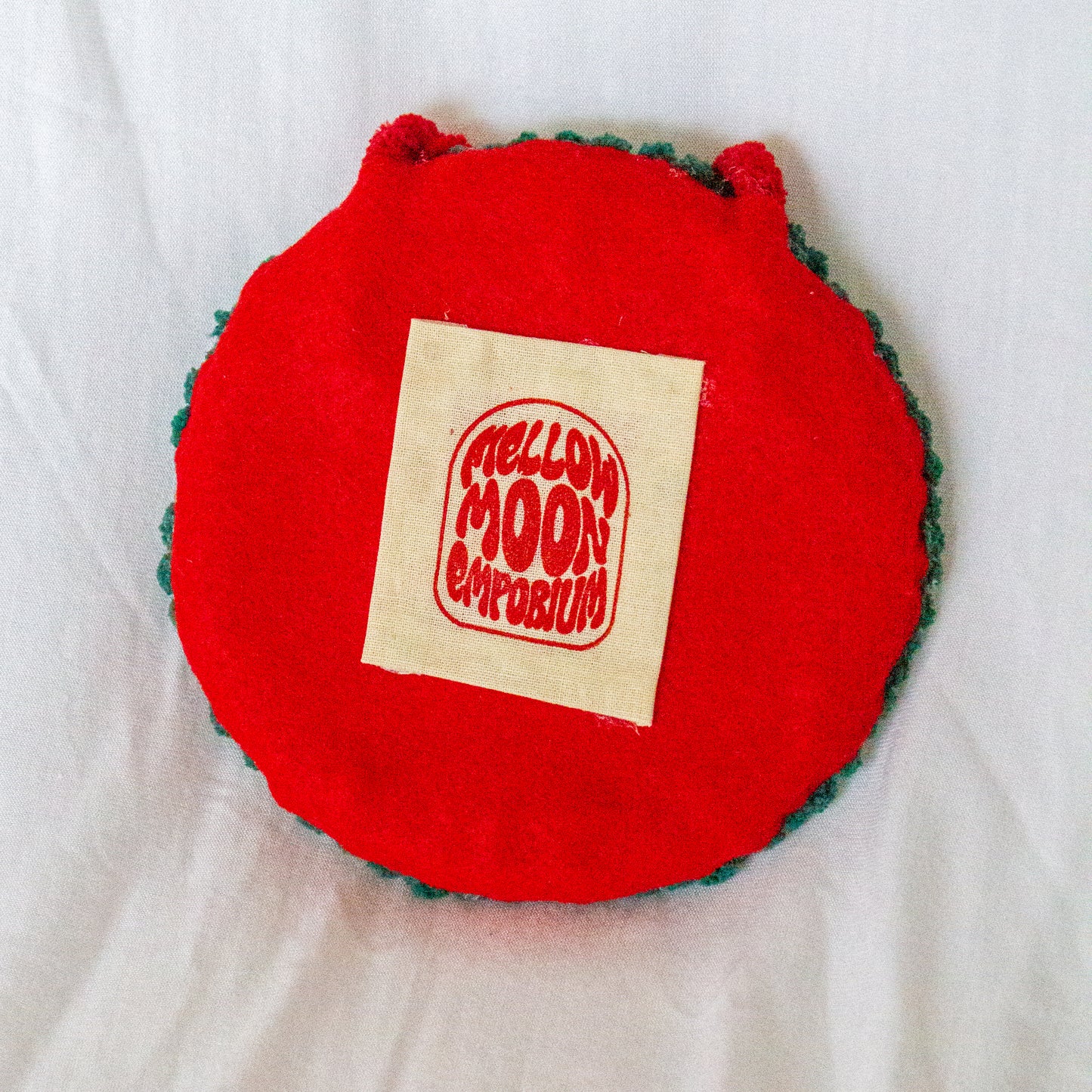 Mushroom Punch Needle Circle Wall Hanging