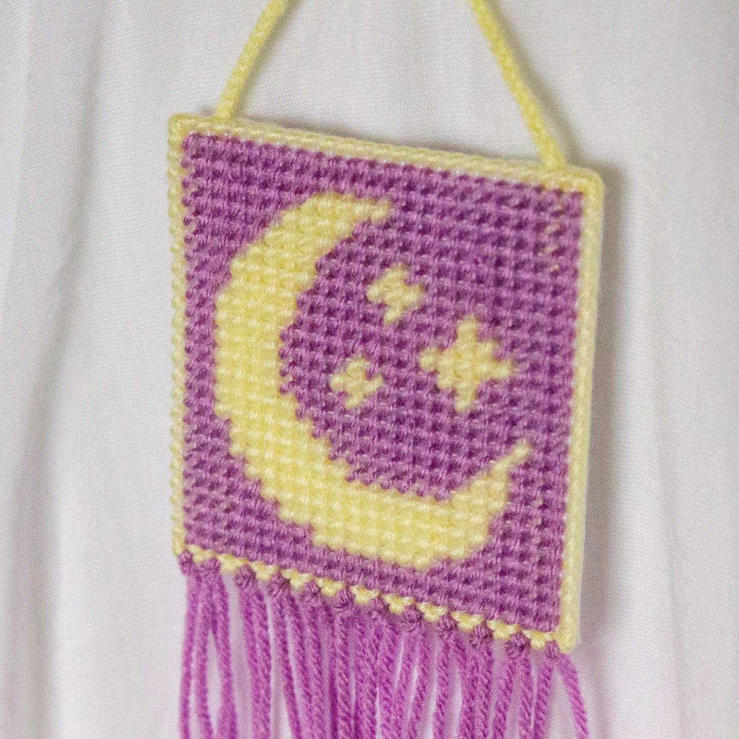 Moon Needlepoint Wall Hanging