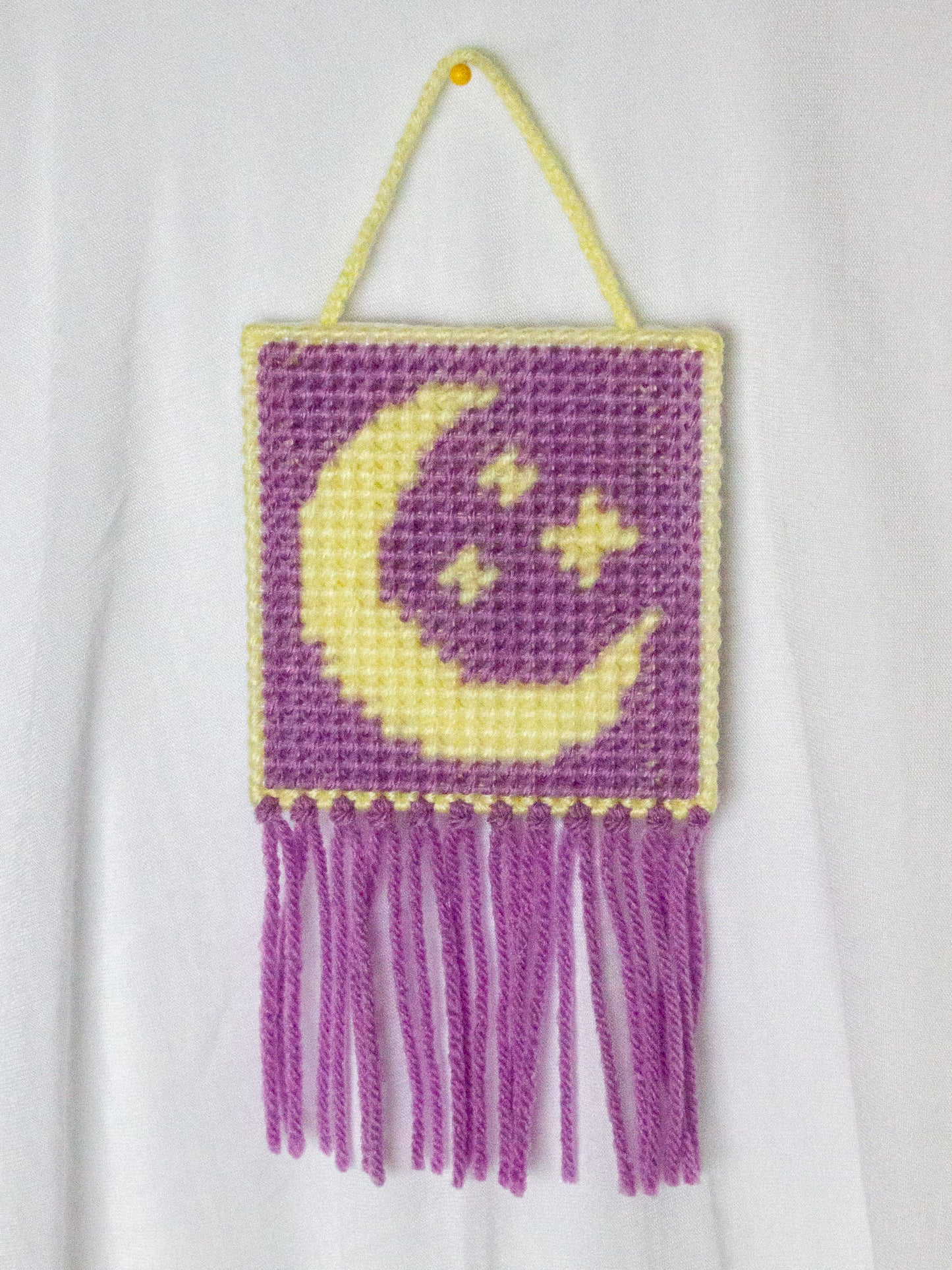 Moon Needlepoint Wall Hanging