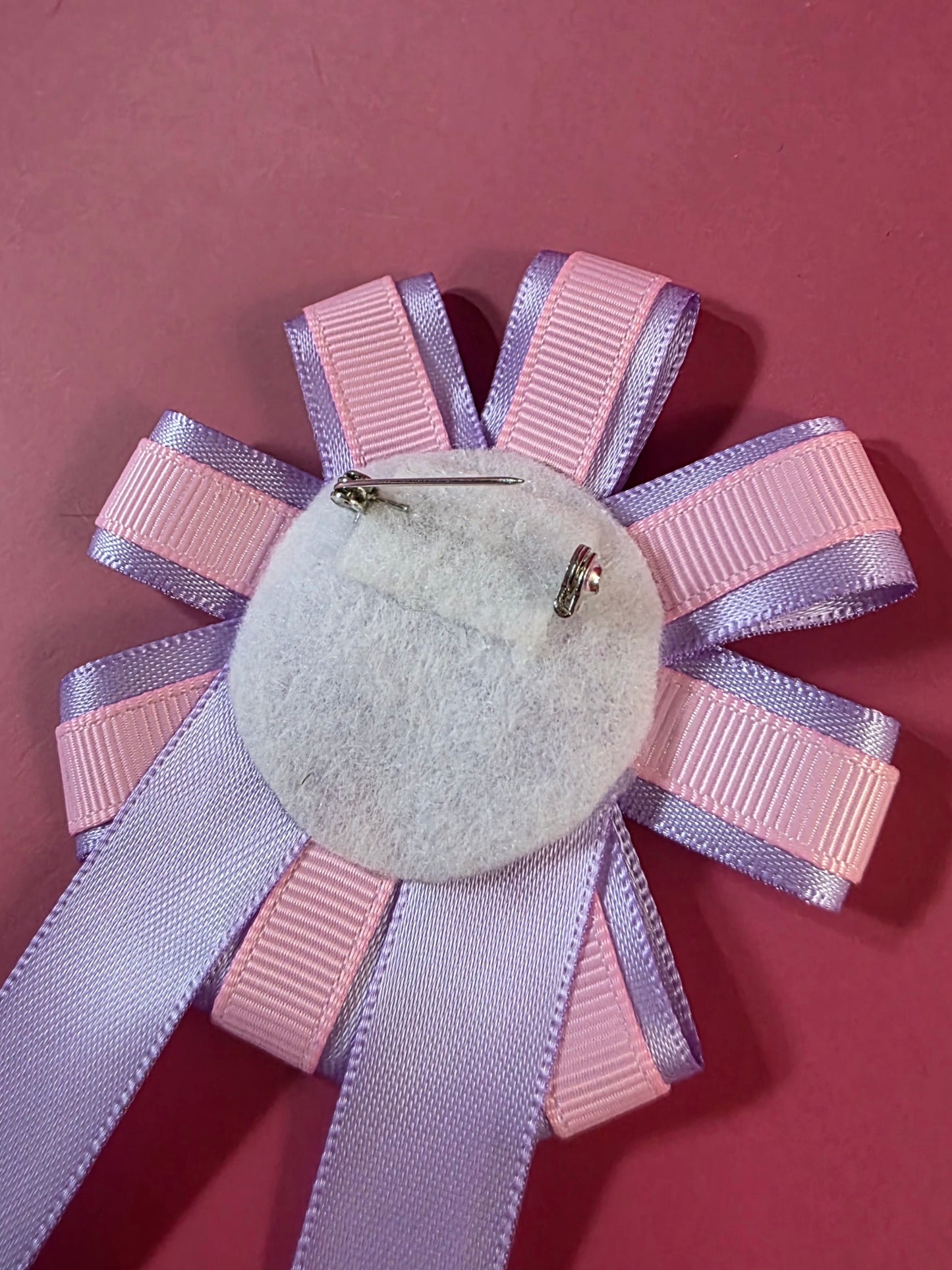 Pink & Purple Prize Ribbon Rosette