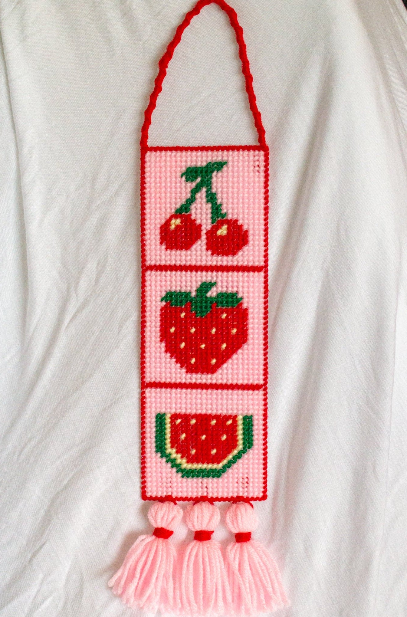Fruity Needlepoint Wall Hanging