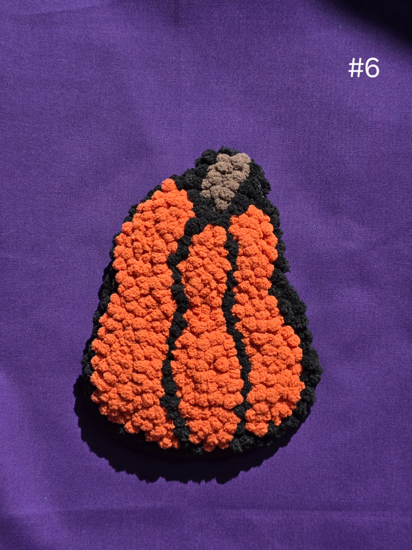 Pumpkin Punch Needle Wall Hanging