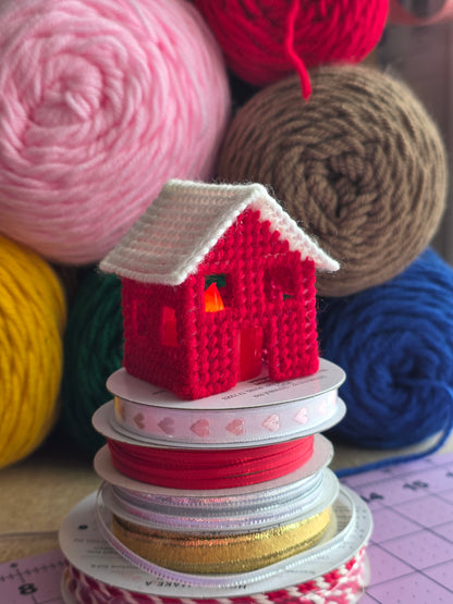 Needlepoint House Ornament