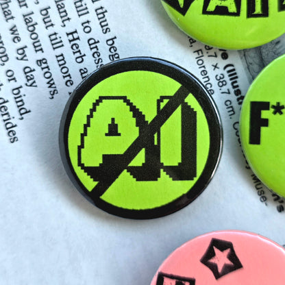 Anti AI Buttons