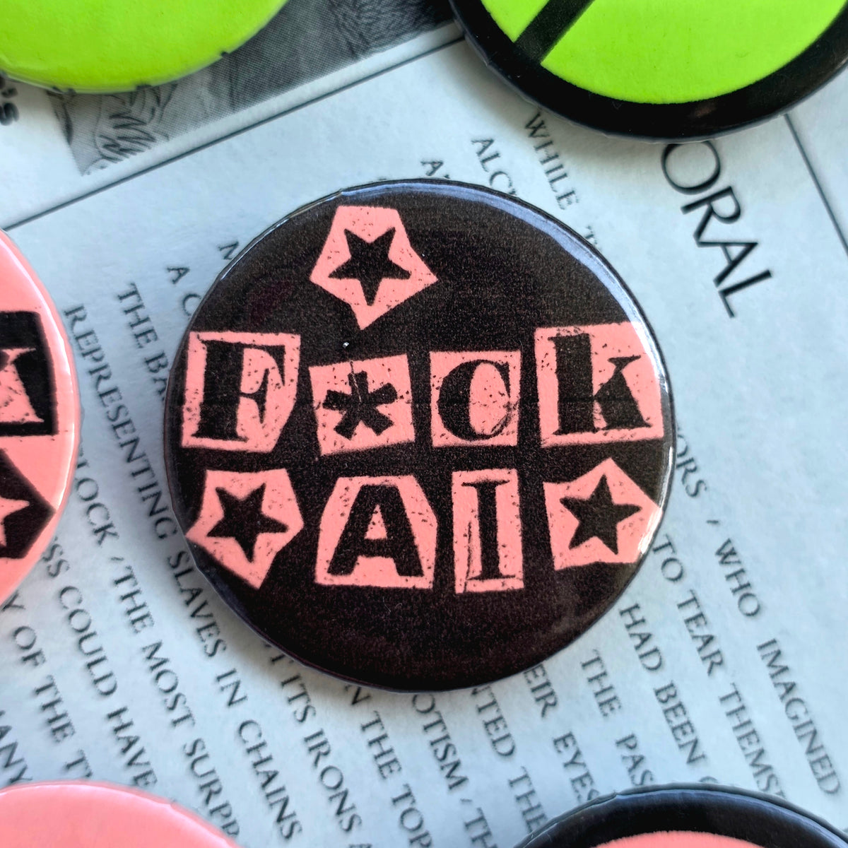 Anti AI Buttons
