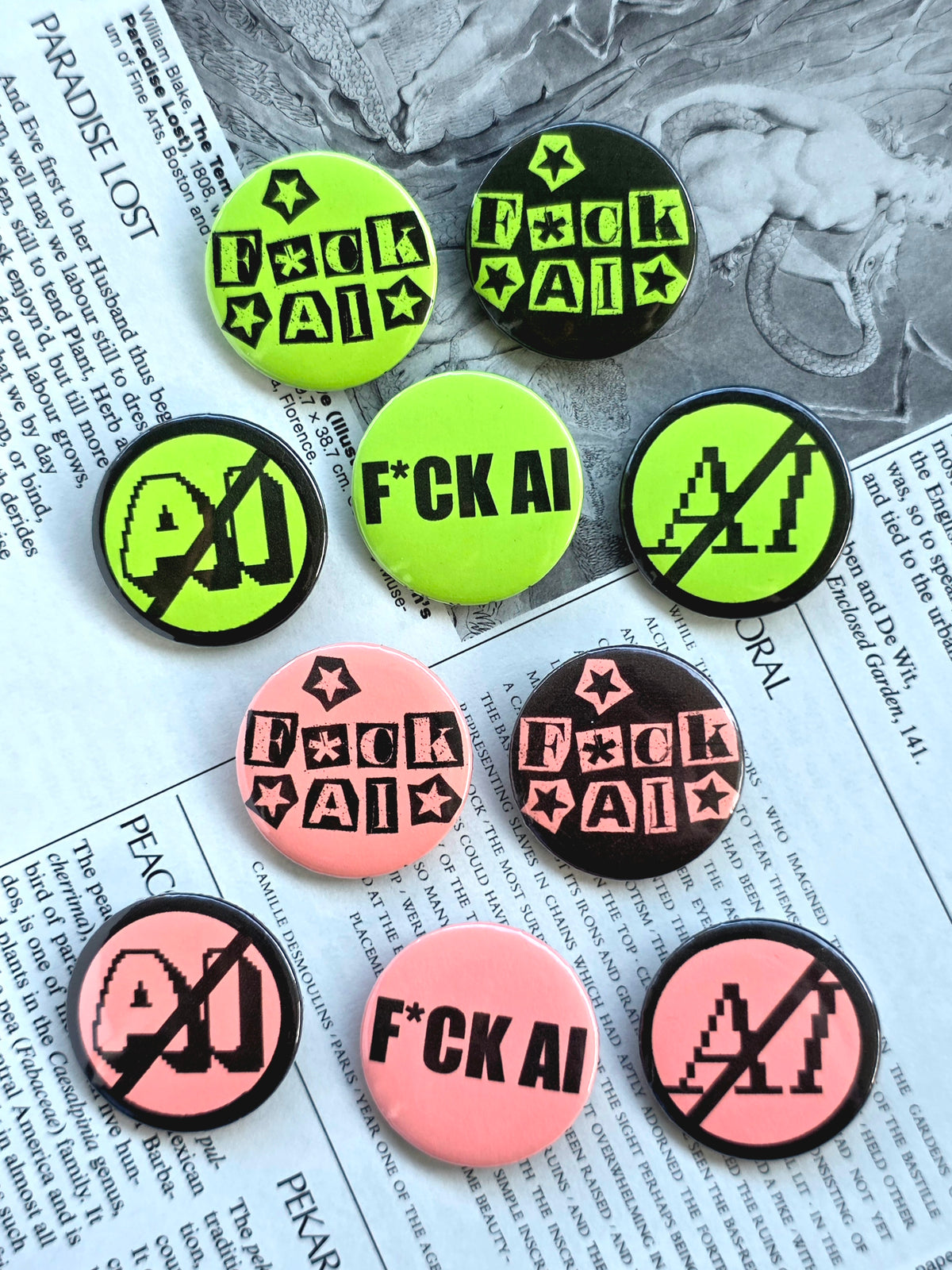 Anti AI Buttons