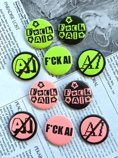 Anti AI Buttons