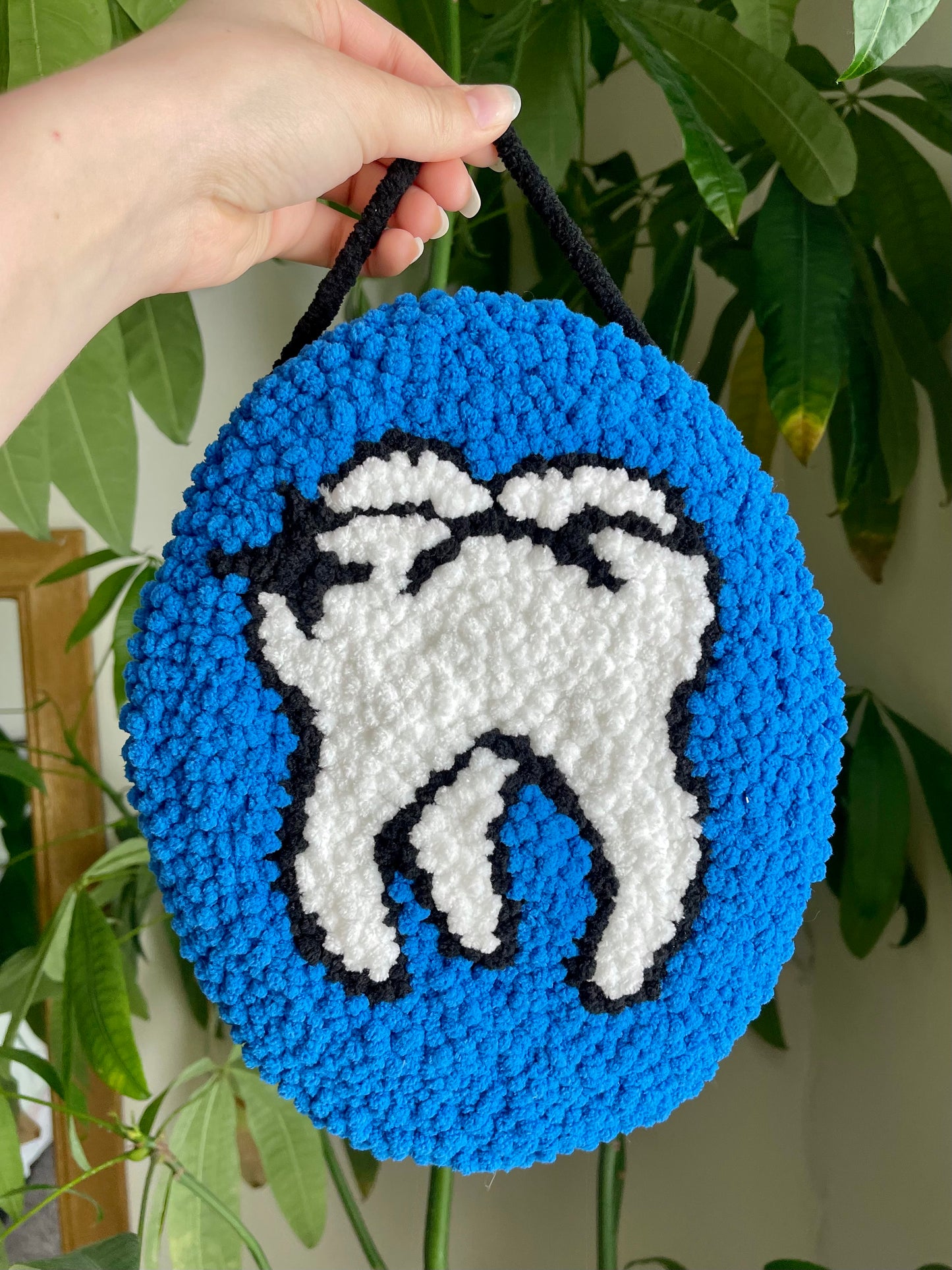 Tooth Punch Needle Wall Hanging