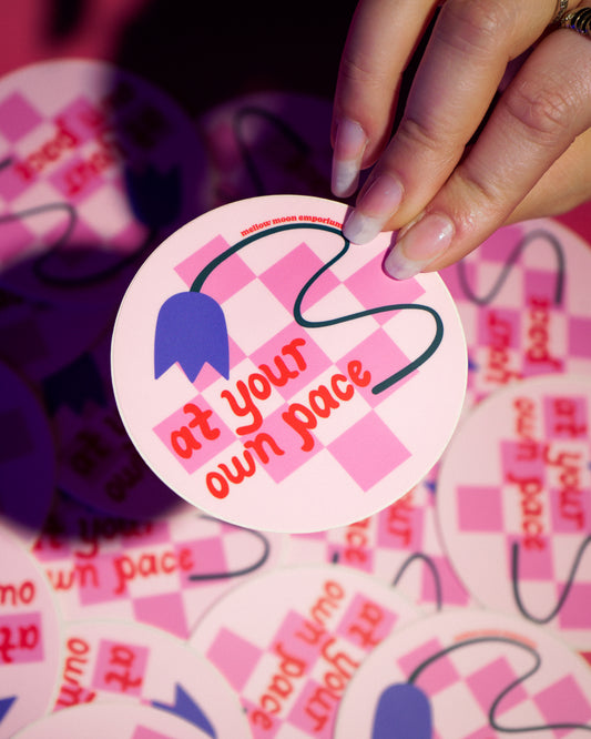 At Your Own Pace Sticker