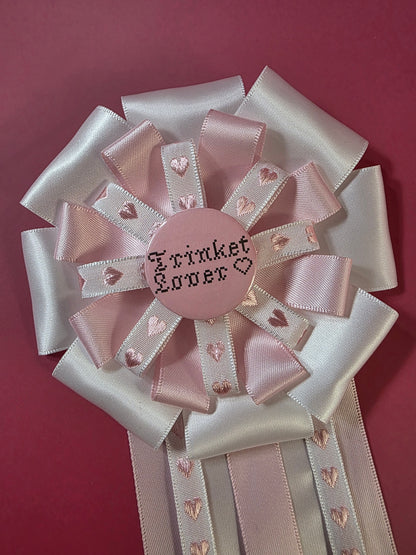 Large Pink Prize Ribbon Rosette