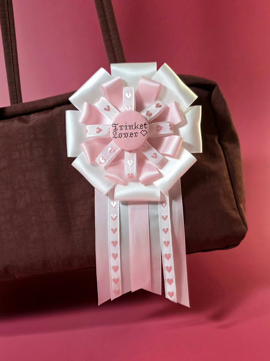 Large Pink Prize Ribbon Rosette