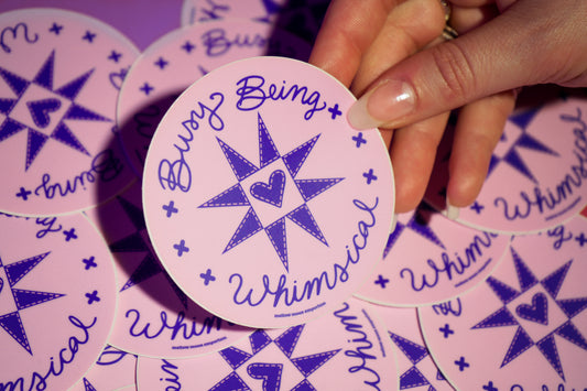 Busy Being Whimsical Sticker