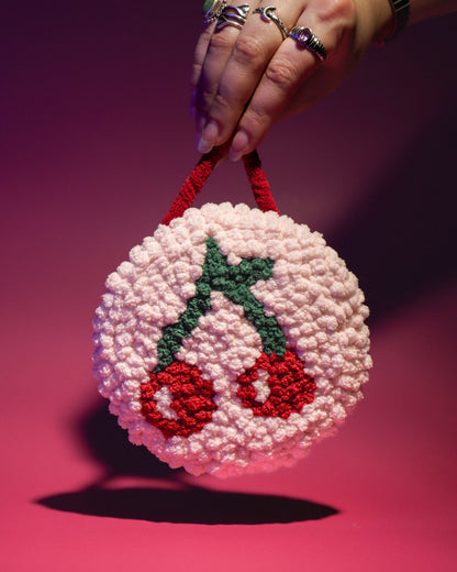 PREORDER Cherry Punch Needle Wall Hanging