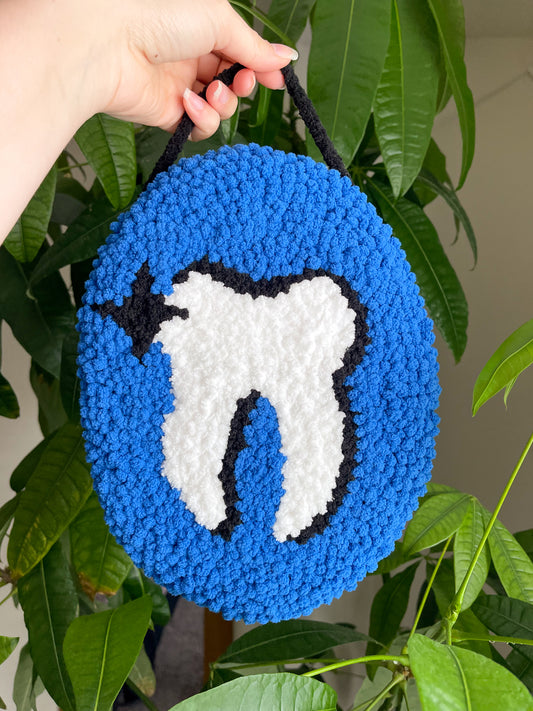 Tooth Punch Needle Wall Hanging