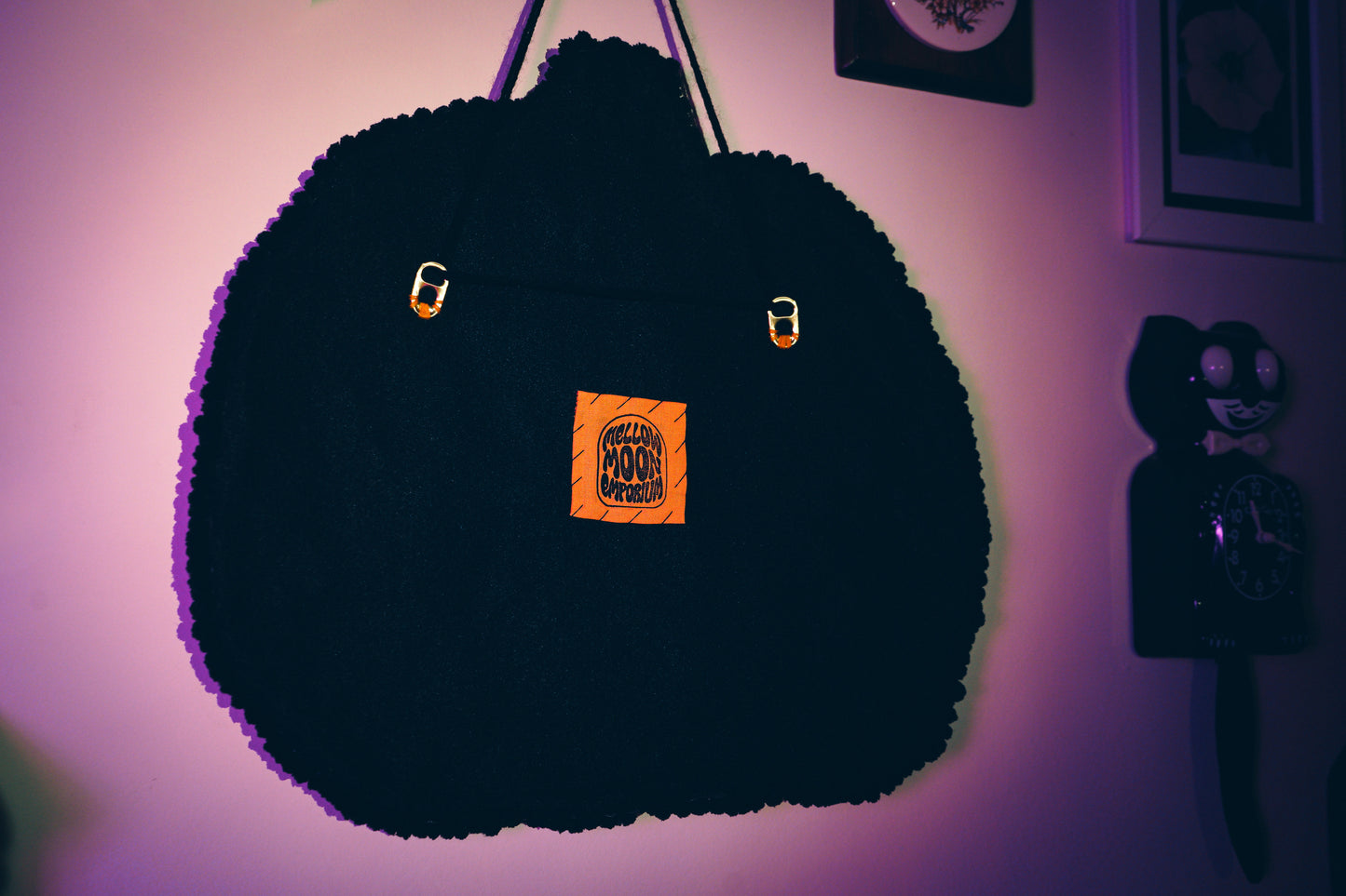 Jack-o’-Lantern Punch Needle Wall Hanging