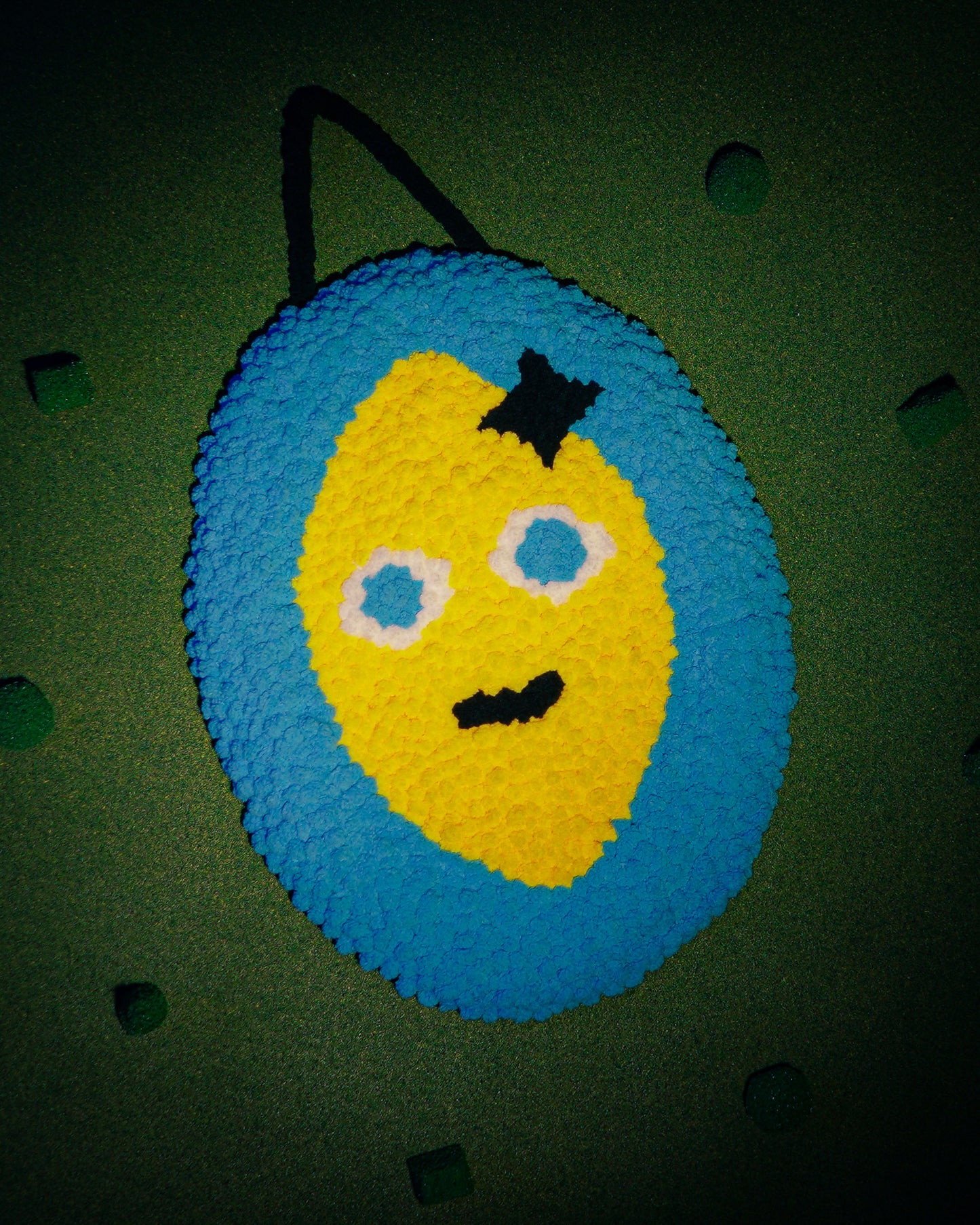 Lemon Punch Needle Wall Hanging