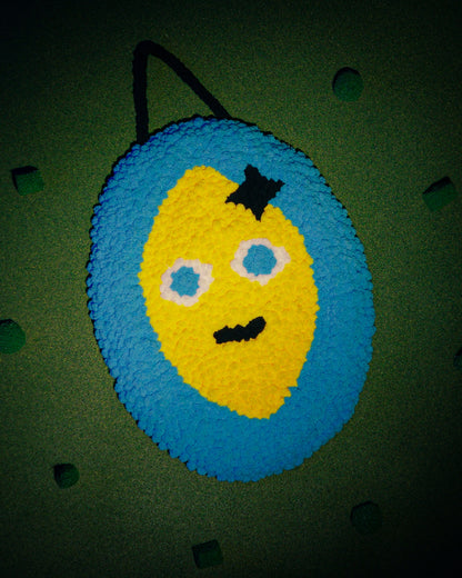 Lemon Punch Needle Wall Hanging
