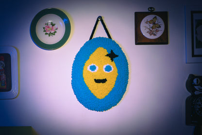 Lemon Punch Needle Wall Hanging