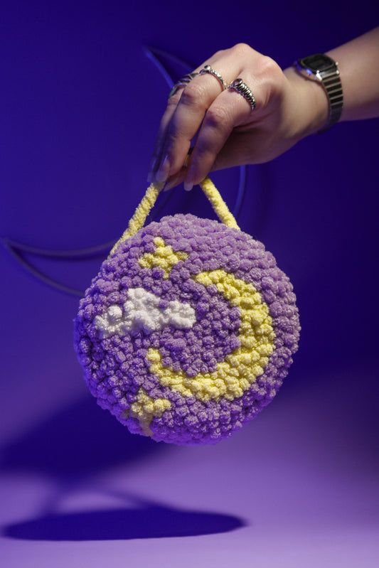 Moon Punch Needle Wall Hanging