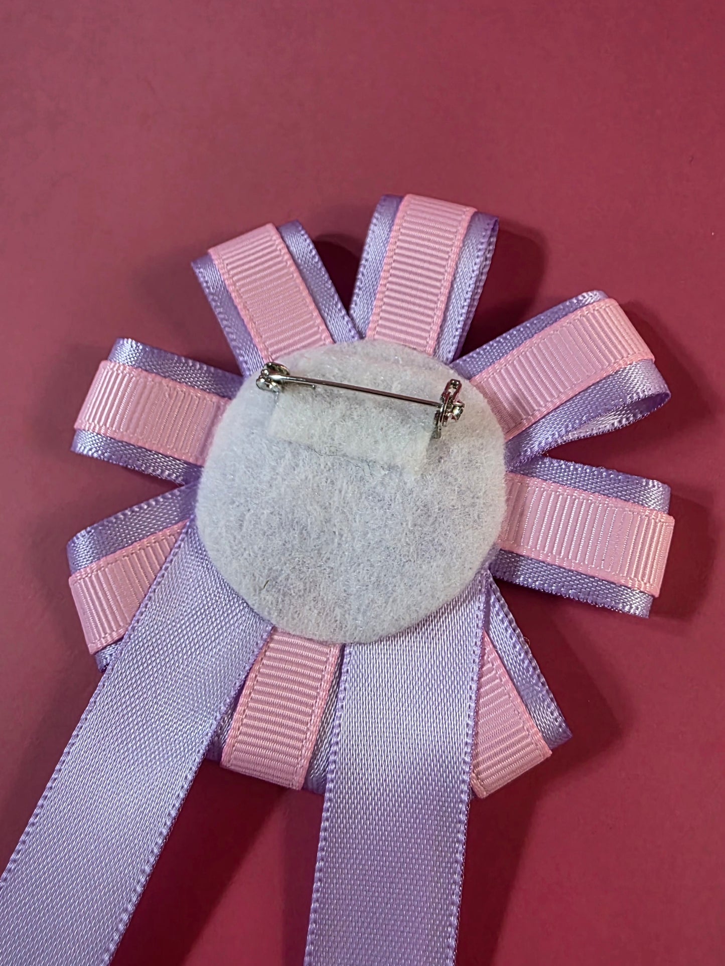Pink & Purple Prize Ribbon Rosette