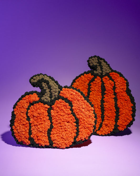 Pumpkin Punch Needle Wall Hanging