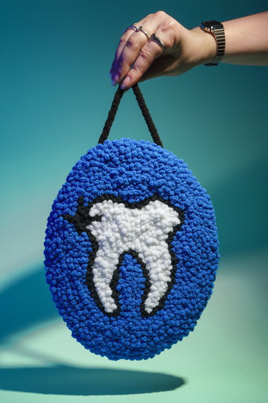 Tooth Punch Needle Wall Hanging