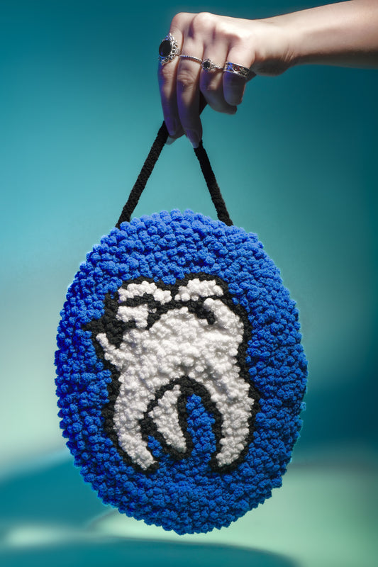 Tooth Punch Needle Wall Hanging