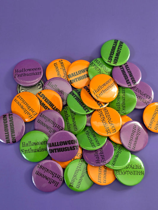 Halloween Enthusiast Buttons