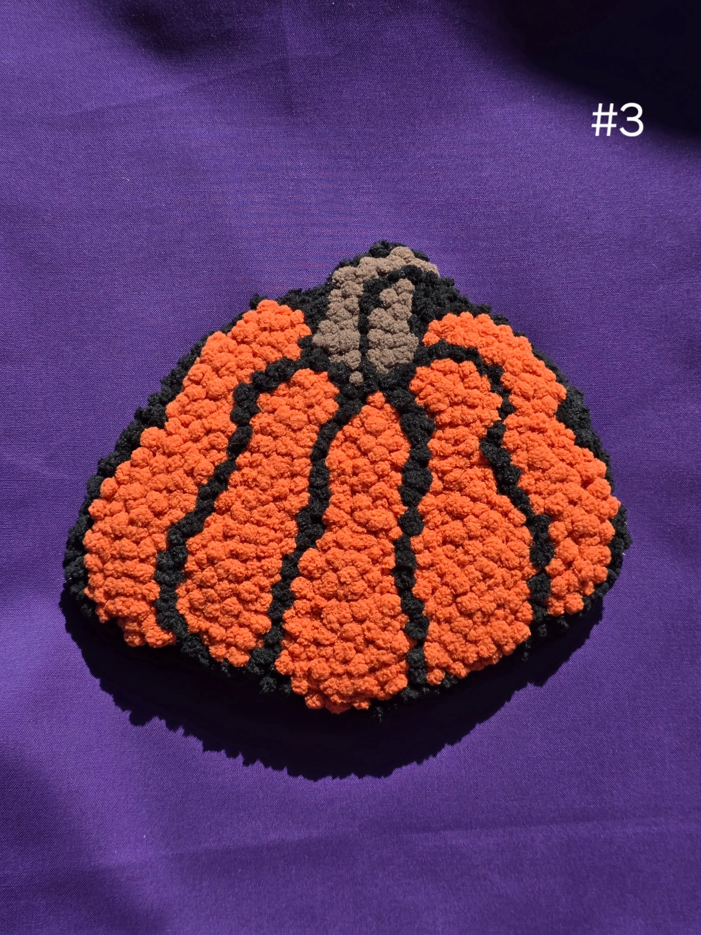 Pumpkin Punch Needle Wall Hanging