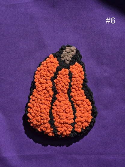 Pumpkin Punch Needle Wall Hanging