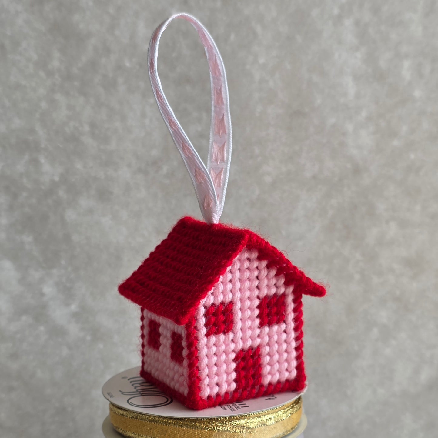 Needlepoint House Ornament