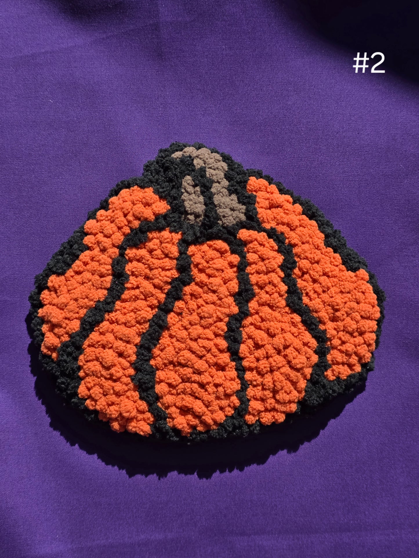 Pumpkin Punch Needle Wall Hanging