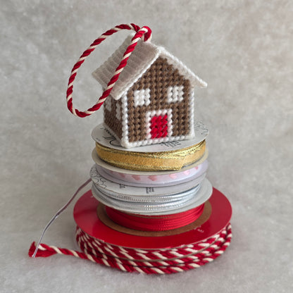 Needlepoint House Ornament