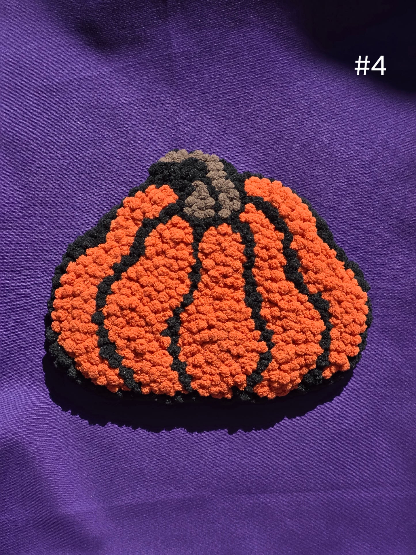 Pumpkin Punch Needle Wall Hanging