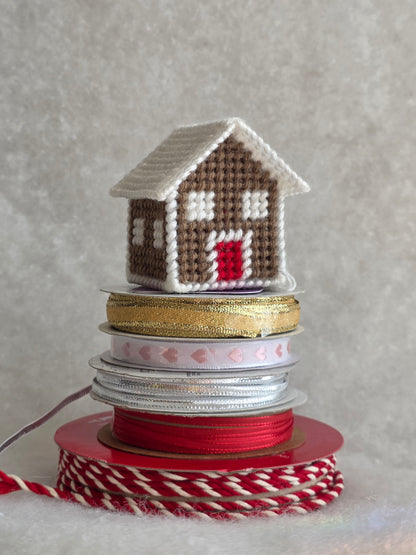 Needlepoint House Ornament