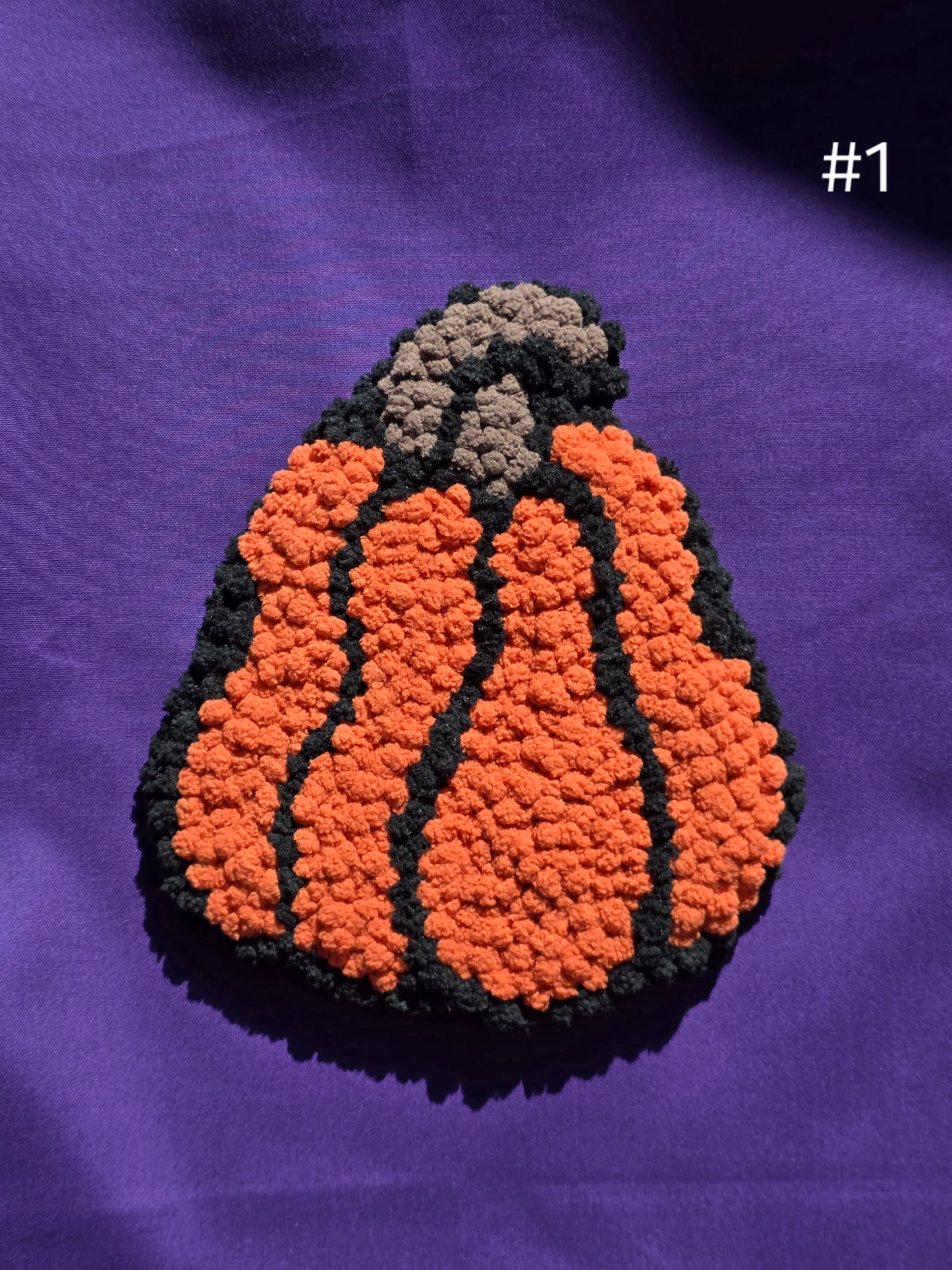 Pumpkin Punch Needle Wall Hanging