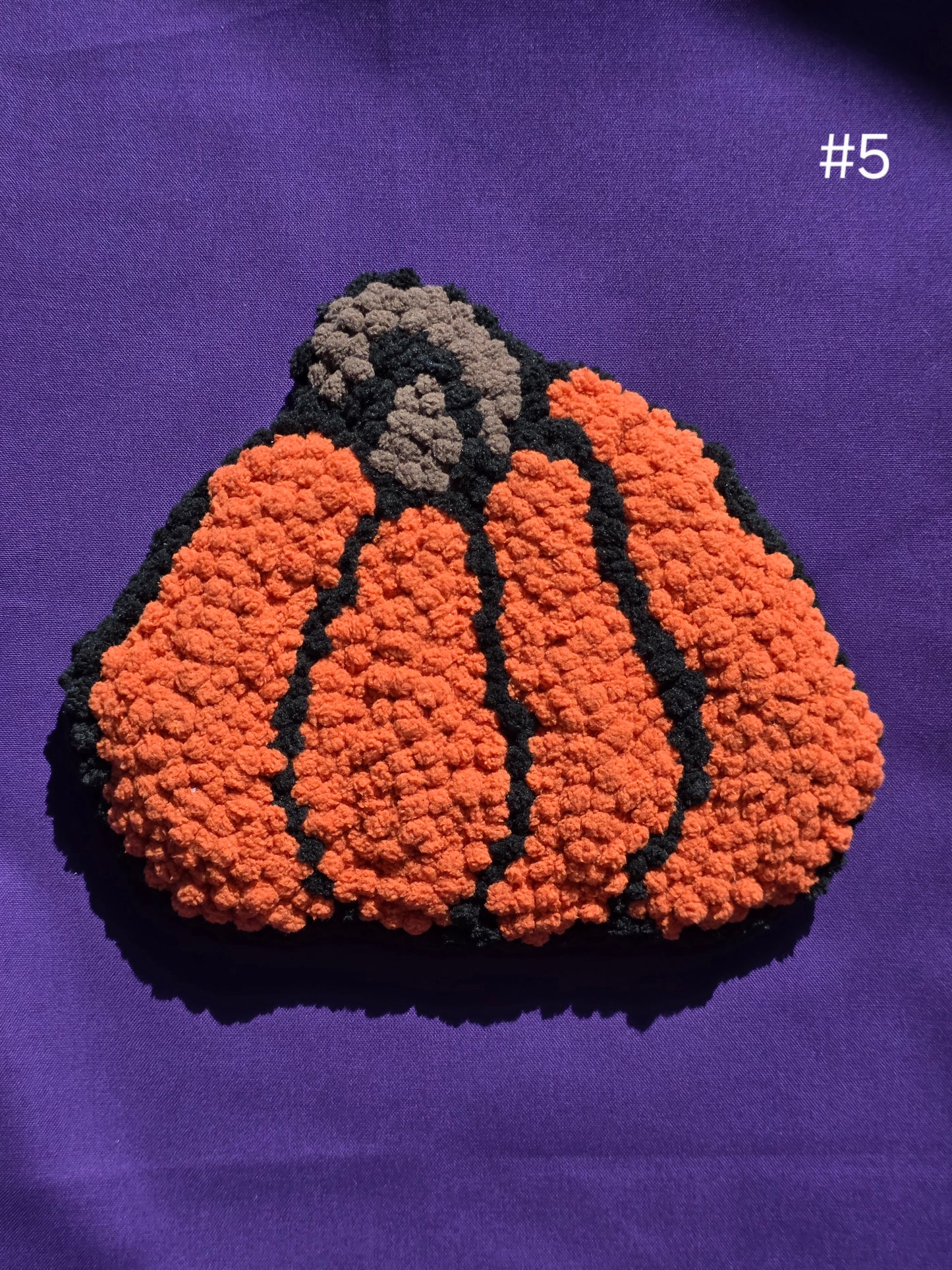 Pumpkin Punch Needle Wall Hanging