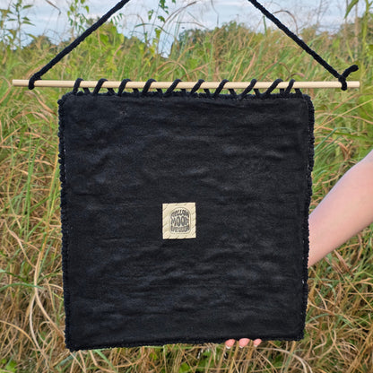 Skull Punch Needle Wall Hanging Red